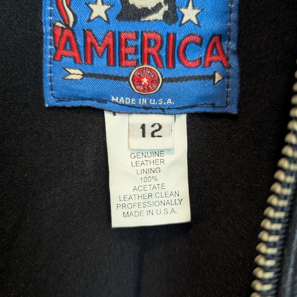 Custom Tribe America Leather Jacket - Picture 10 of 16